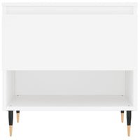 Tavolini Salotto 2 pz Bianchi 50x46x50 cm in Legno Multistrato 830893