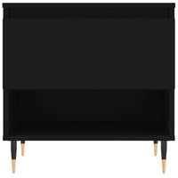 Tavolino da Salotto Nero 50x46x50 cm in Legno Multistrato 830894