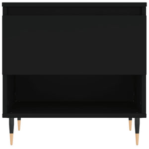 Tavolino da Salotto Nero 50x46x50 cm in Legno Multistrato 830894