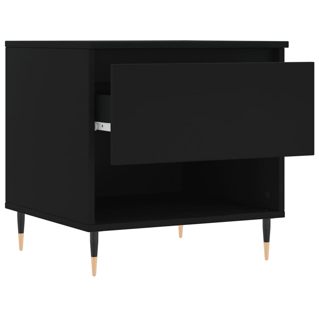 Tavolino da Salotto Nero 50x46x50 cm in Legno Multistrato 830894