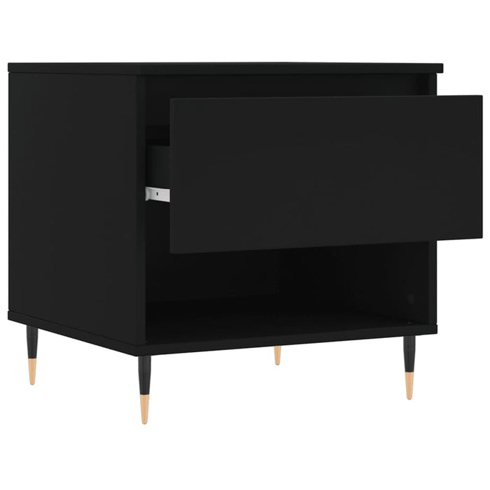 Tavolino da Salotto Nero 50x46x50 cm in Legno Multistrato 830894