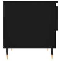 Tavolino da Salotto Nero 50x46x50 cm in Legno Multistrato