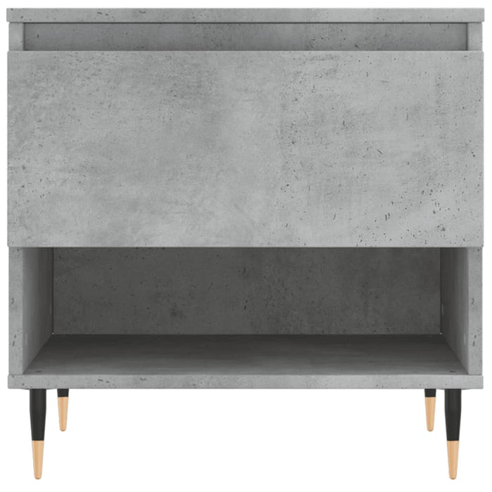 Tavolino da Salotto Grigio Cemento 50x46x50cm Legno Multistrato 830900