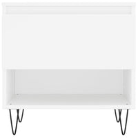 Tavolino da Salotto Bianco 50x46x50 cm in Legno Multistrato 830908