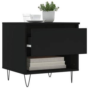 Tavolini da Salotto 2 pz Neri 50x46x50 cm in Legno Multistrato 830911