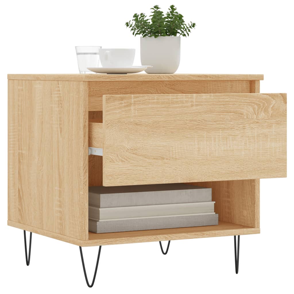 Tavolino Rovere Sonoma 50x46x50 cm in Legno Multistrato 830914