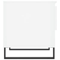Tavolini Salotto 2pz Bianco Lucido 50x46x50cm Legno Multistrato 830929