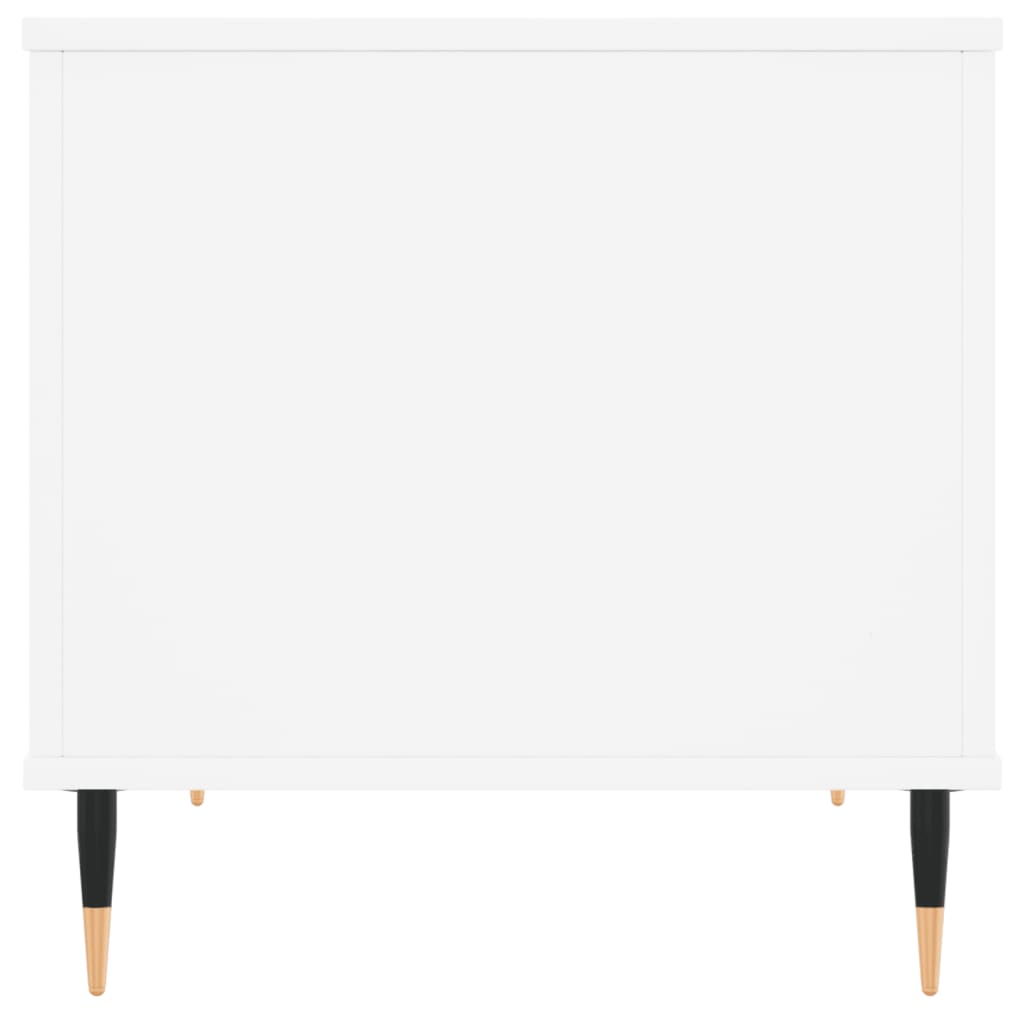 Tavolino da Salotto Bianco 60x44,5x45 cm in Legno Multistrato 830940