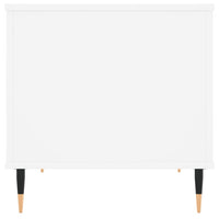 Tavolino da Salotto Bianco 60x44,5x45 cm in Legno Multistrato 830940