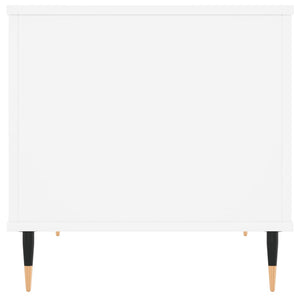 Tavolino da Salotto Bianco 60x44,5x45 cm in Legno Multistrato 830940