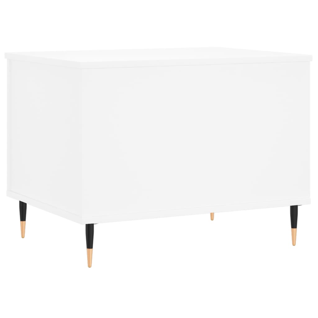 Tavolino da Salotto Bianco 60x44,5x45 cm in Legno Multistrato 830940