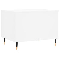 Tavolino da Salotto Bianco 60x44,5x45 cm in Legno Multistrato 830940