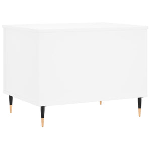 Tavolino da Salotto Bianco 60x44,5x45 cm in Legno Multistrato 830940