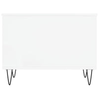 Tavolino da Salotto Bianco 60x44,5x45 cm in Legno Multistrato 830948