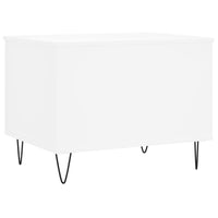 Tavolino da Salotto Bianco 60x44,5x45 cm in Legno Multistrato 830948