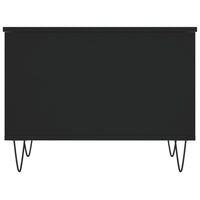 Tavolino da Salotto-Tavolino da soggiorno-Tavolo Nero 60x44,5x45 cm in Legno Multistrato 227295