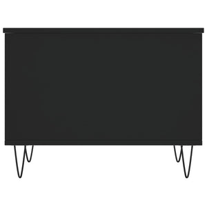 Tavolino da Salotto-Tavolino da soggiorno-Tavolo Nero 60x44,5x45 cm in Legno Multistrato 227295