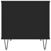 Tavolino da Salotto Nero 60x44,5x45 cm in Legno Multistrato 830949