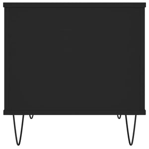 Tavolino da Salotto Nero 60x44,5x45 cm in Legno Multistrato 830949