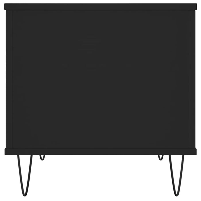 Tavolino da Salotto Nero 60x44,5x45 cm in Legno Multistrato 830949