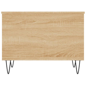 Tavolino Salotto-Tavolino da soggiorno-Tavolo Rovere Sonoma 60x44,5x45 cm Legno Multistrato 146119