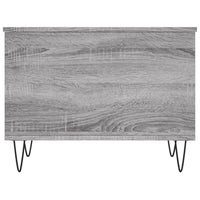 Tavolino Salotto-Tavolino da soggiorno-Tavolo Grigio Sonoma 60x44,5x45 cm Legno Multistrato 504637