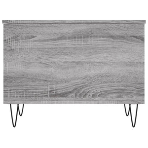 Tavolino Salotto-Tavolino da soggiorno-Tavolo Grigio Sonoma 60x44,5x45 cm Legno Multistrato 504637