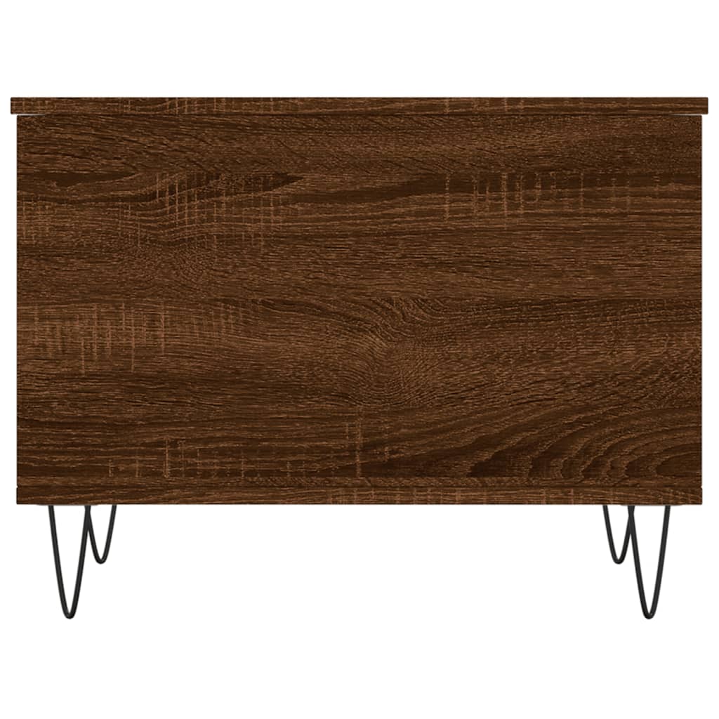 Tavolino Salotto Rovere Marrone 60x44,5x45 cm Legno Multistrato 830955