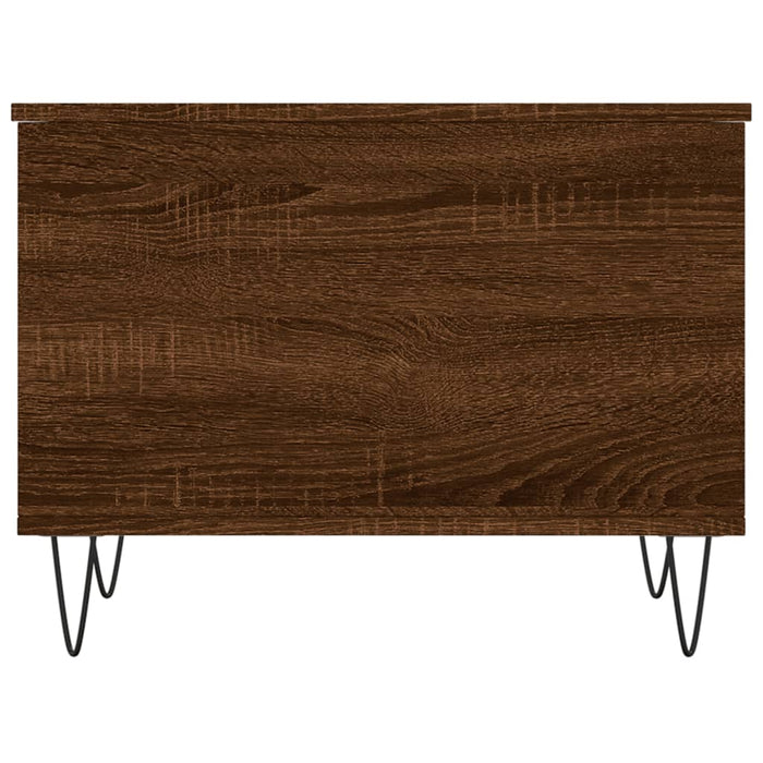 Tavolino Salotto Rovere Marrone 60x44,5x45 cm Legno Multistrato 830955