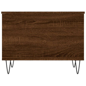 Tavolino Salotto-Tavolino da soggiorno-Tavolo Rovere Marrone 60x44,5x45 cm Legno Multistrato 539130
