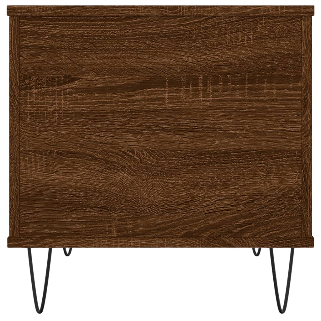 Tavolino Salotto-Tavolino da soggiorno-Tavolo Rovere Marrone 60x44,5x45 cm Legno Multistrato 539130