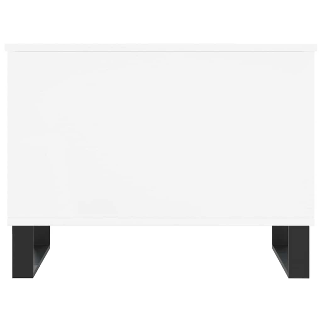 Tavolino da Salotto Bianco 60x44,5x45 cm in Legno Multistrato 830956