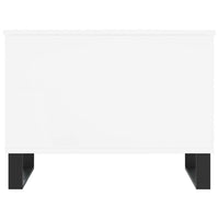 Tavolino da Salotto Bianco 60x44,5x45 cm in Legno Multistrato 830956