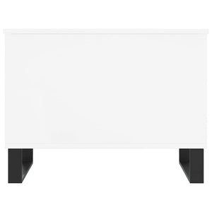 Tavolino da Salotto Bianco 60x44,5x45 cm in Legno Multistrato 830956