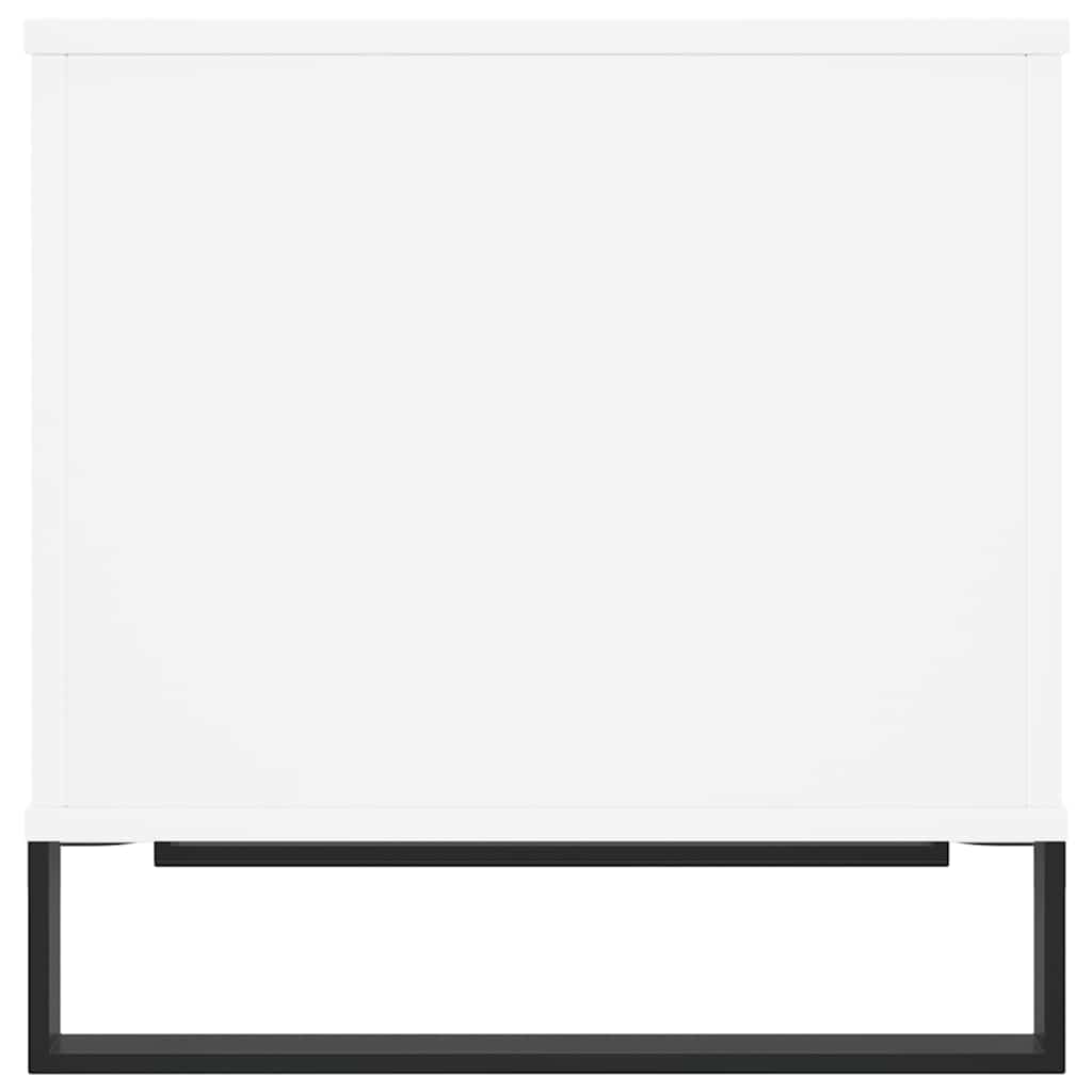Tavolino da Salotto Bianco 60x44,5x45 cm in Legno Multistrato 830956