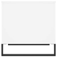Tavolino da Salotto Bianco 60x44,5x45 cm in Legno Multistrato 830956