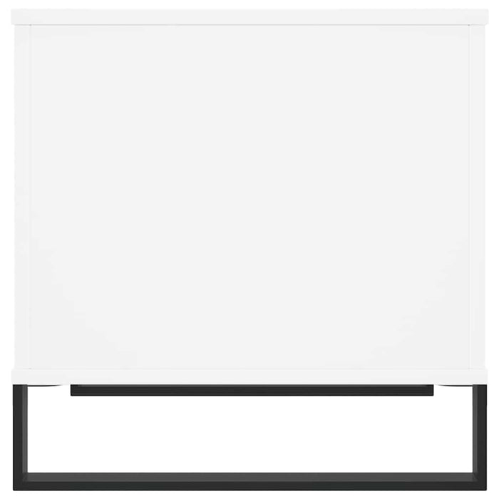 Tavolino da Salotto Bianco 60x44,5x45 cm in Legno Multistrato 830956