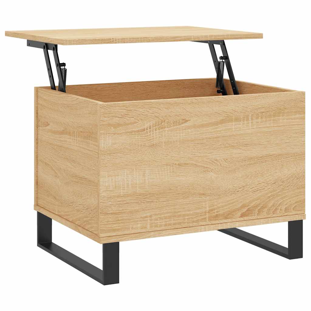 Tavolino Salotto-Tavolino da soggiorno-Tavolo Rovere Sonoma 60x44,5x45 cm Legno Multistrato 792056