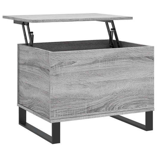 Tavolino Salotto-Tavolino da soggiorno-Tavolo Grigio Sonoma 60x44,5x45 cm Legno Multistrato 227620