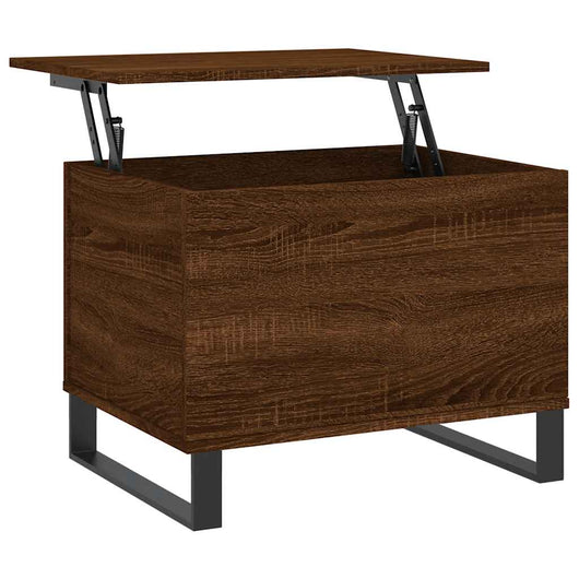 Tavolino Salotto-Tavolino da soggiorno-Tavolo Rovere Marrone 60x44,5x45 cm Legno Multistrato 825661