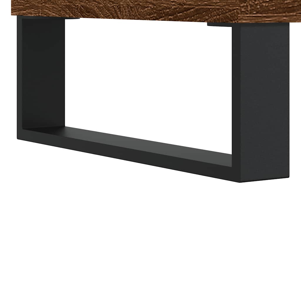 Tavolino Salotto-Tavolino da soggiorno-Tavolo Rovere Marrone 60x44,5x45 cm Legno Multistrato 825661