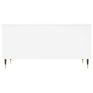 Tavolino da Salotto Bianco 90x44,5x45 cm in Legno Multistrato 830964