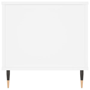 Tavolino da Salotto Bianco 90x44,5x45 cm in Legno Multistrato