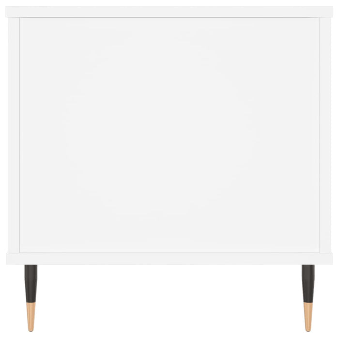 Tavolino da Salotto Bianco 90x44,5x45 cm in Legno Multistrato