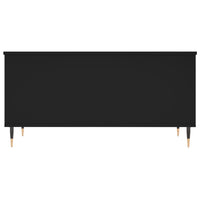 Tavolino da Salotto Nero 90x44,5x45 cm in Legno Multistrato 830965