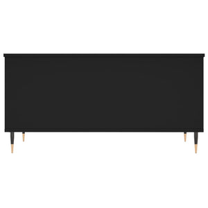 Tavolino da Salotto Nero 90x44,5x45 cm in Legno Multistrato 830965