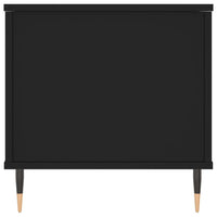 Tavolino da Salotto Nero 90x44,5x45 cm in Legno Multistrato 830965