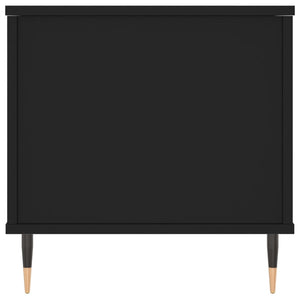 Tavolino da Salotto Nero 90x44,5x45 cm in Legno Multistrato 830965