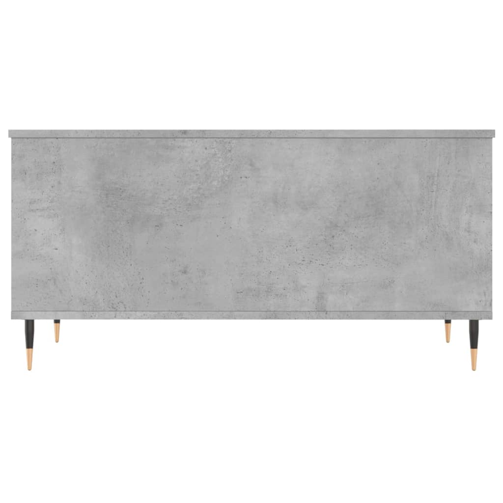 Tavolino Salotto Grigio Cemento 90x44,5x45 cm Legno Multistrato 830968