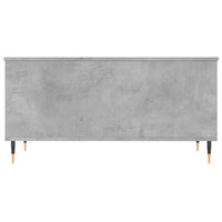 Tavolino Salotto-Tavolino da soggiorno-Tavolo Grigio Cemento 90x44,5x45 cm Legno Multistrato 387447